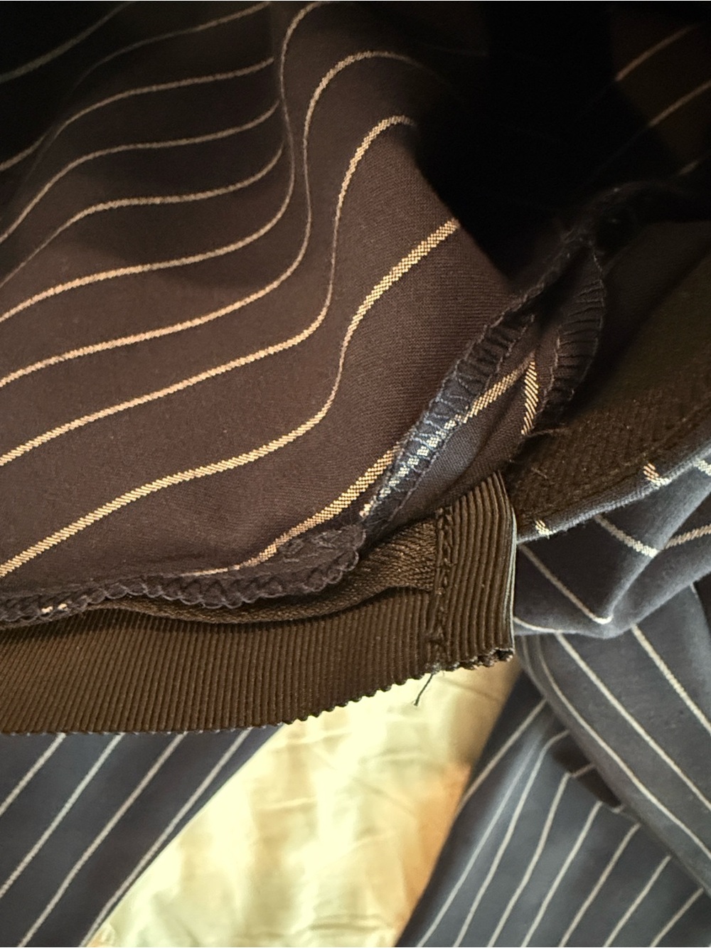 rag & bone Navy Pinstripe Tapered Dress Pants - Picture 12 of 13
